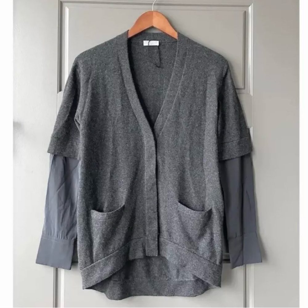 Brunello Cucinelli cashmere sweater knit cardigan